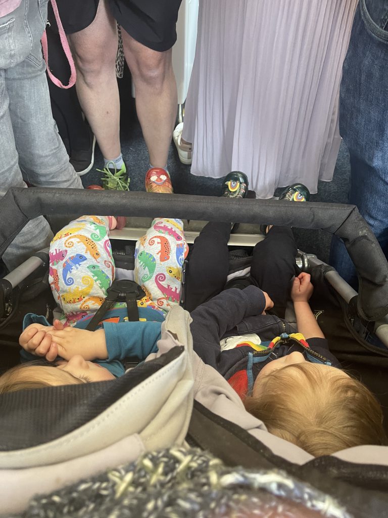 Disastrous solo mum travel in Manchester with twin toddlers 